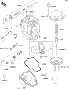 ZX600 Carburetor parts(1 / 2)