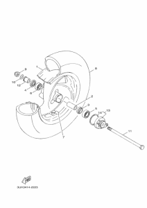 XC125E フロントホイール