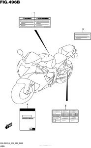GSX-R600 Label (Gsx-R600L6 E28)