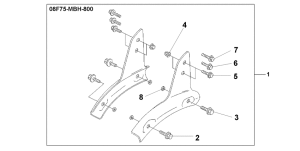 VT1100C3 Backrest stay