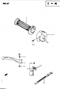 GSX750 Right handle switch
