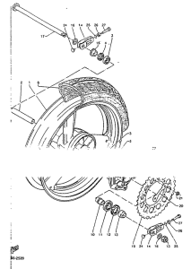 TZR125R Переднее колесо