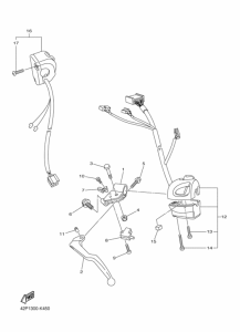FZ8-S Interruptor  manillar&palanc