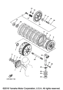 XVS650 Сцепление