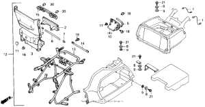 GL1500 Luggage bag stay set 90