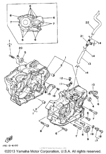 TT350S Картер двигателя
