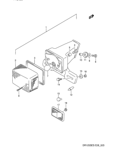 DR125 Задний комбинированный сигнал