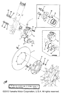 XS500B Disc brake caliper