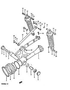 GS650 Маятник задний