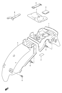 RG125 Заднее крыло