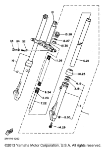PW80K1 Передняя вилка