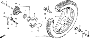 NX50 Переднее колесо