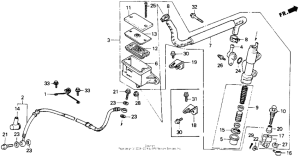NT650 Задний тормозной цилиндр