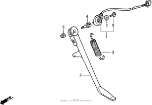 VT600CD2 Подножка