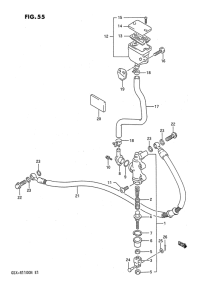 GSX-R1100 Задний тормозной цилиндр