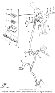 XZ550RJ Главный тормозной цилиндр