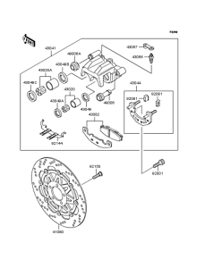 ZR250 Передний тормоз