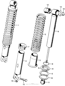 SL175 Rear shock absorber k