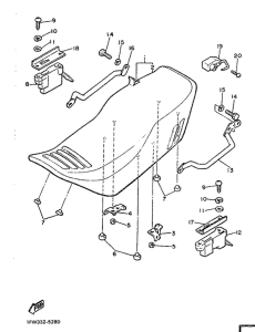 XJ900 Сиденье
