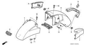 GL1500SE Переднее крыло