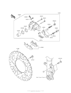 EX300 Передний тормоз