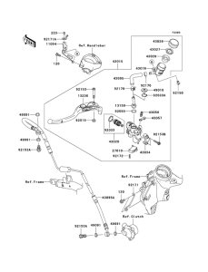 ZX1400 Главный цилиндр сцепления
