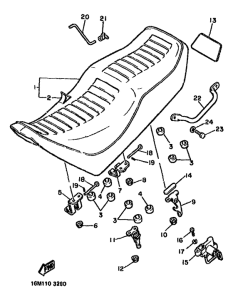 XS400 Сиденье