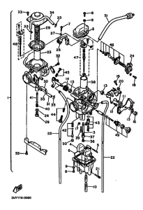 XT600E Carburetor assy