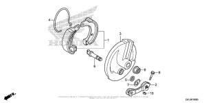CRF50F Передний тормоз