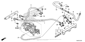 GL1800B Throttle Body (Tubing)