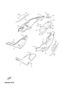 TZR50 Боковые обтекатели