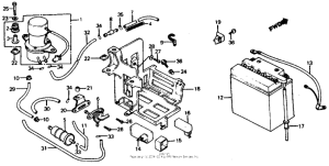 VF700C Battery + fuel pump 84
