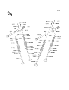 KLE500 Клапана