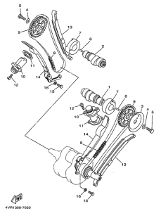 XV500 Camshaft. chain