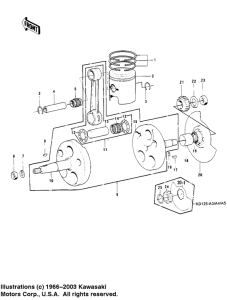 KD125 Crankshaft / piston / rotary valve