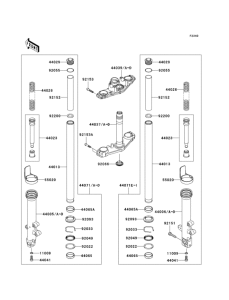 ER650 Front fork(1 / 2)