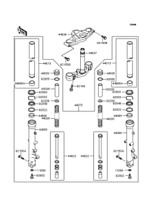 ZX1100 Передняя вилка