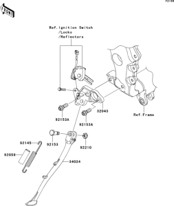 ZX1400 Подножка