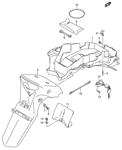 DL1000 Заднее крыло