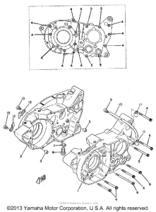 TY250A Картер двигателя
