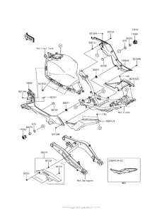 ER650 Боковые обтекатели