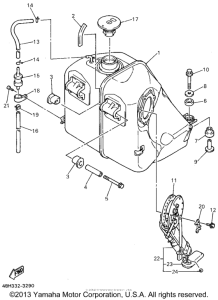 GTS1000AF Топливный бак
