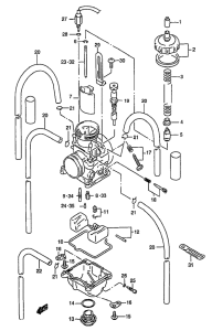 RM250 Carburetor assy