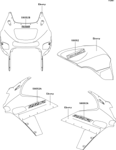 ZX600 Наклейки