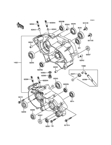 KX65 Картер двигателя