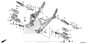 MSX125 Подножки
