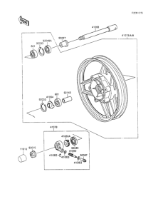 ZX600 Переднее колесо