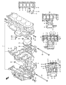 GSX-R1000 Картер двигателя