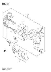 AN650 (ABS) Передний суппорт