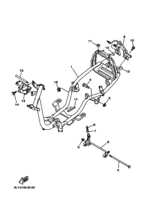 YJ50R YJ50RAR Frame comp